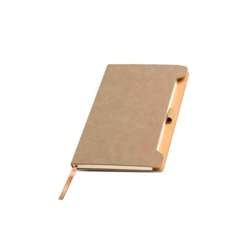 Bloc-notes A5 en RPU avec support pour stylo à bille