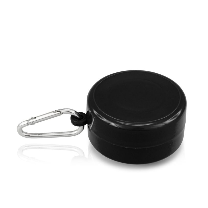 Gobelet pliable 200 ml, avec mousqueton et compartiment pour comprimés