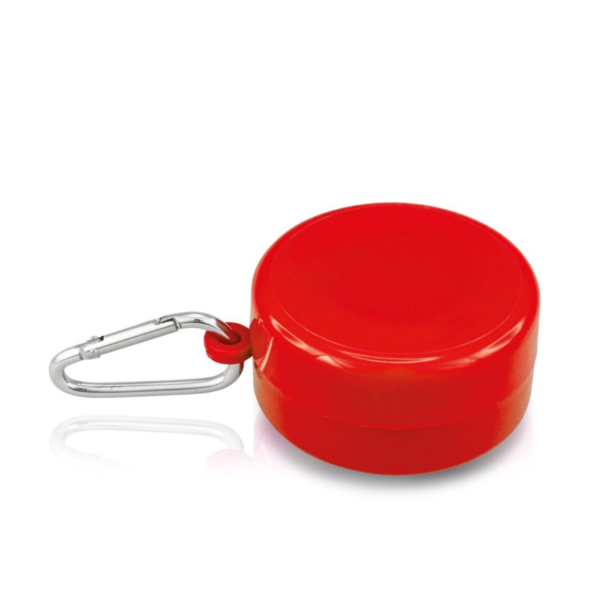 Gobelet pliable 200 ml, avec mousqueton et compartiment pour comprimés