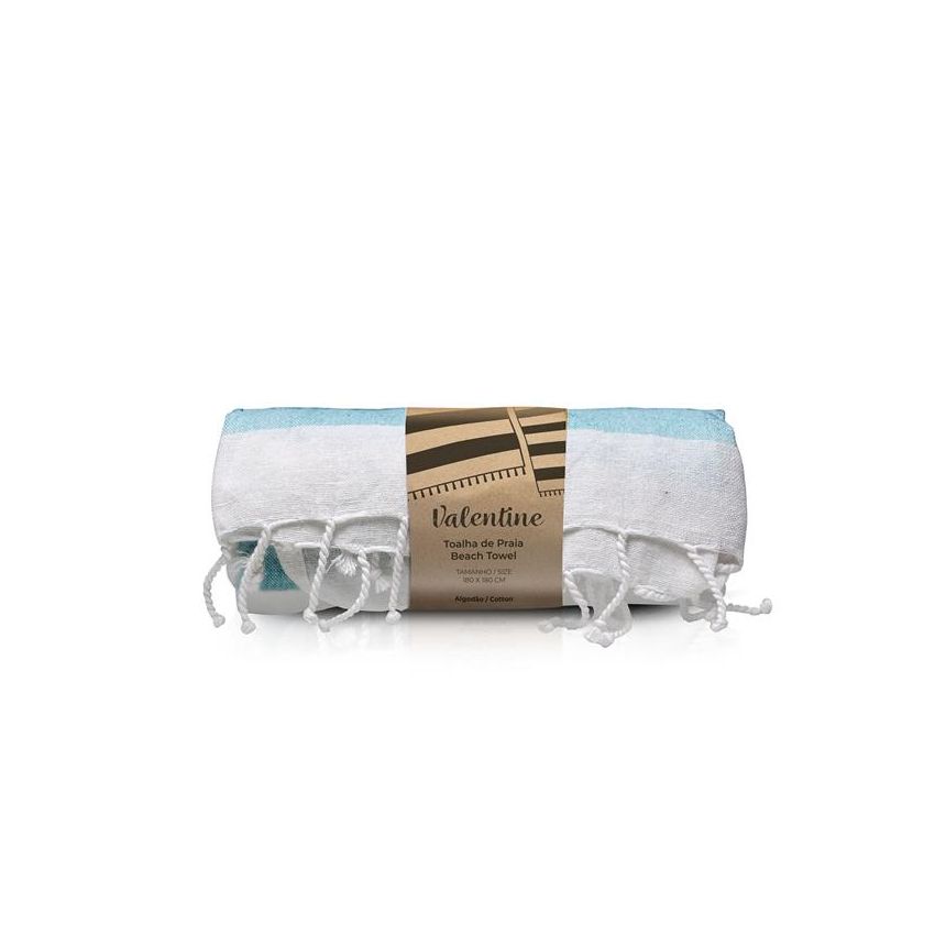Valentine grande serviette de plage en coton