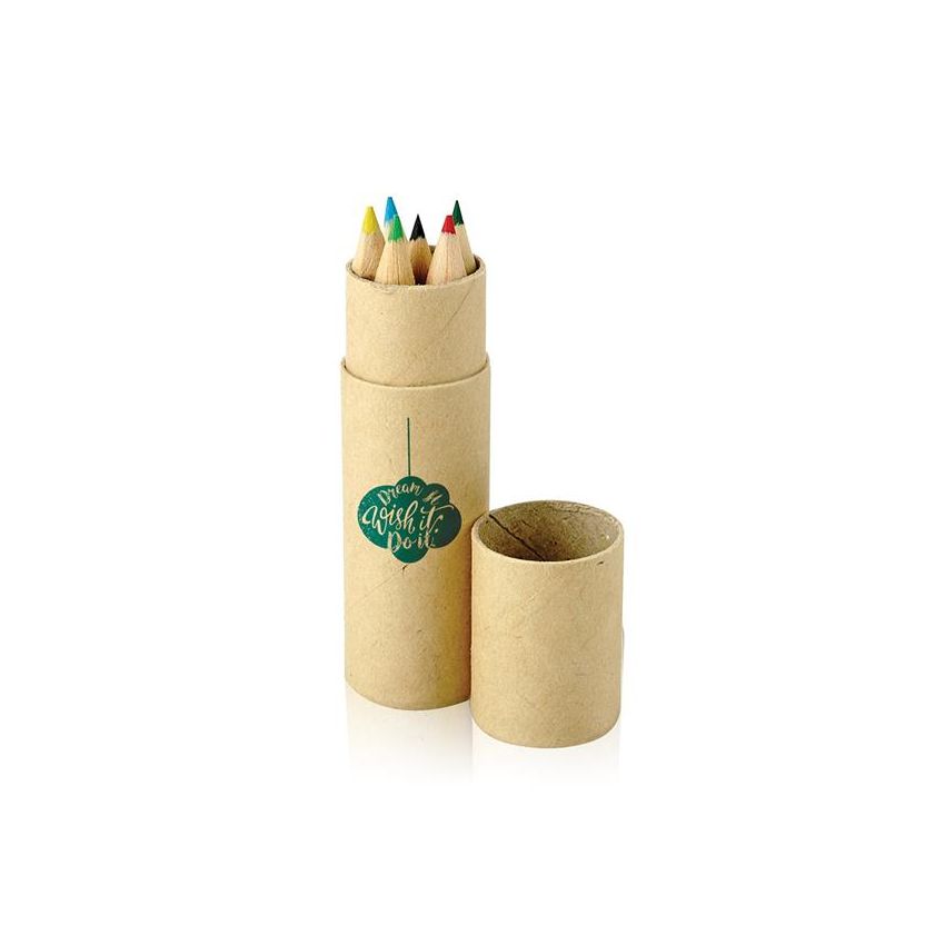 Artkid Lot de 6 crayons de couleur en tube