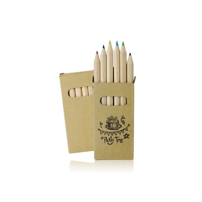 Funnyset Lot de 6 crayons de couleur