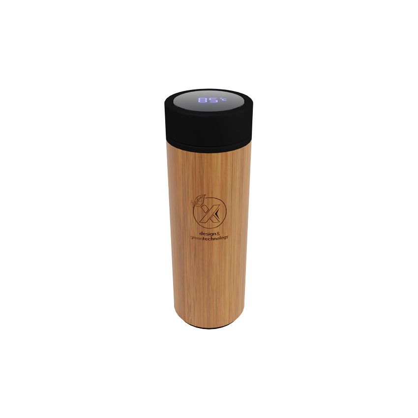 Bouteille intelligente en bambou de 500 ml « SCX.design D11 »