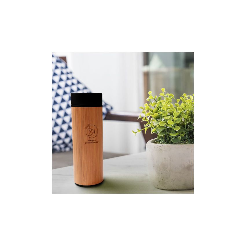 Bouteille intelligente en bambou de 500 ml « SCX.design D11 »