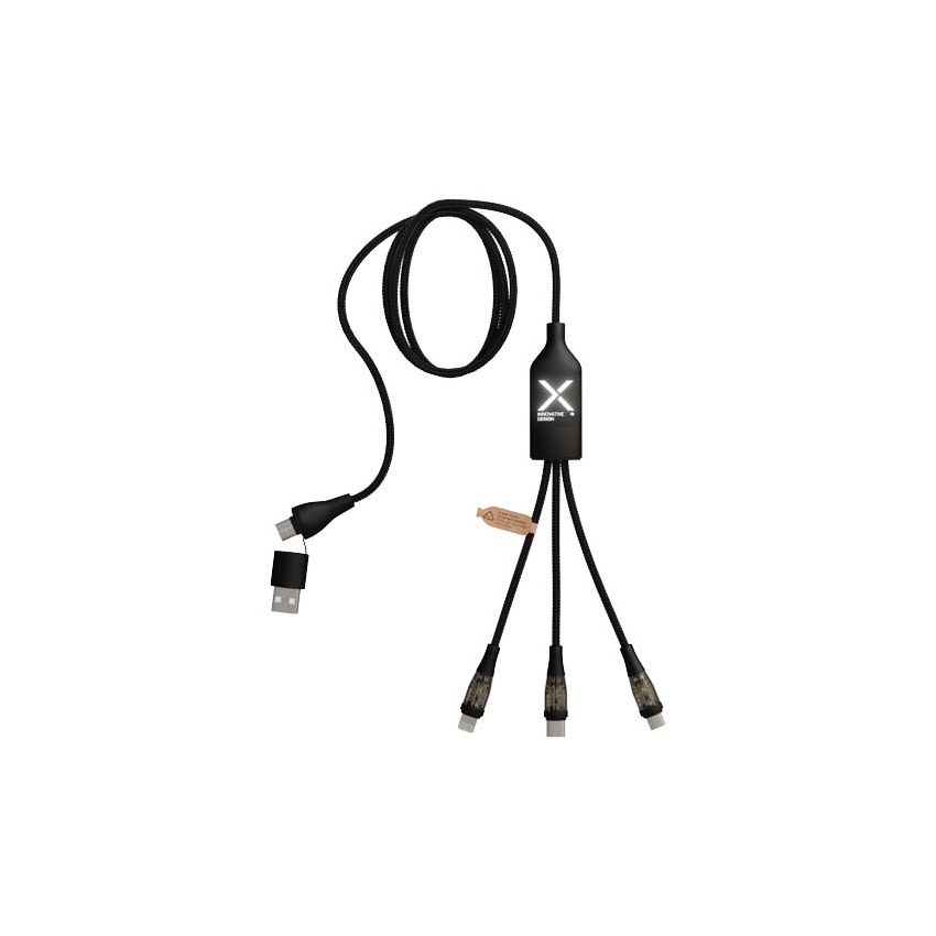 Câble de charge rapide 5-en-1 100 W / 5 A avec écran digital 