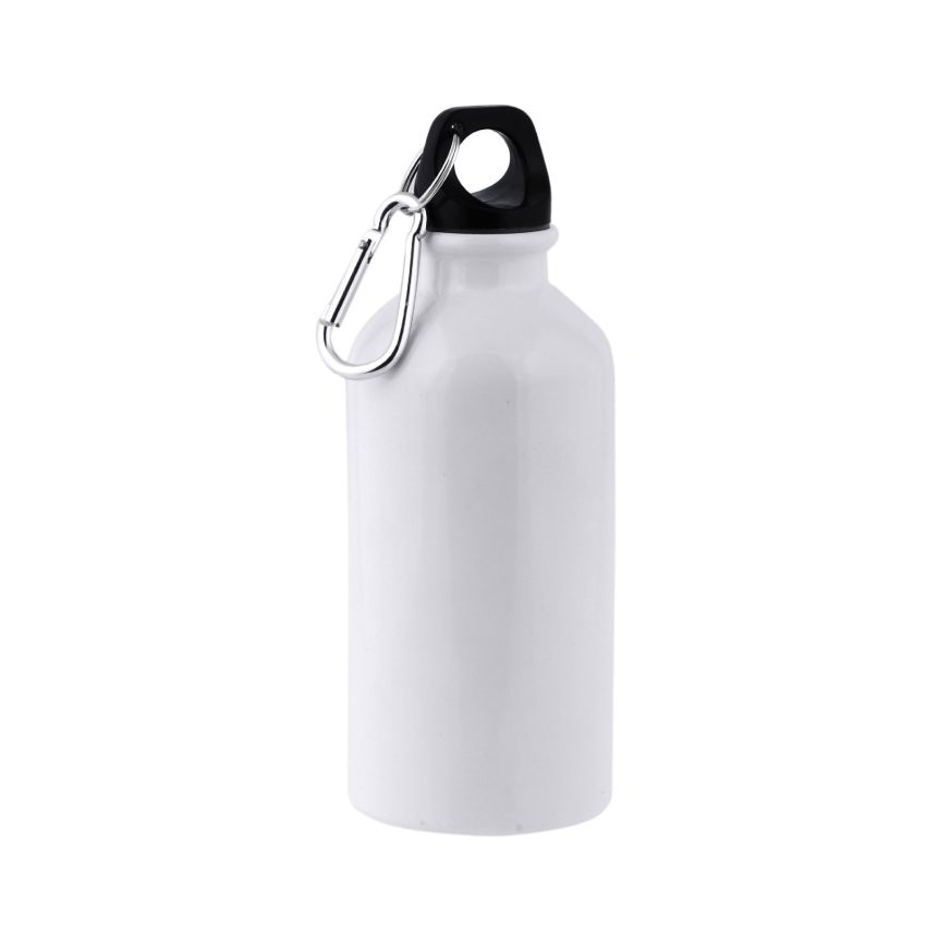 Ollaf Gourde en aluminium, 400 ml pour sublimation avec mousqueton