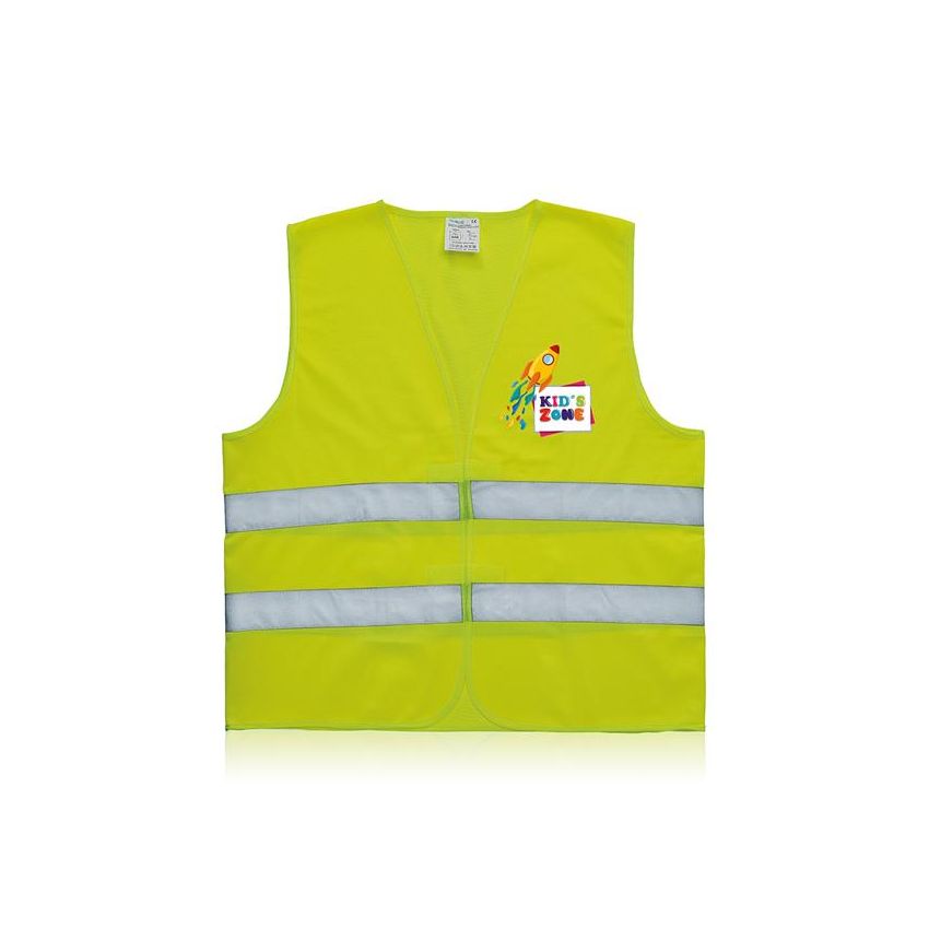 RefleKid Gilet réfléchissant pour enfant homologué, 100% Polyester