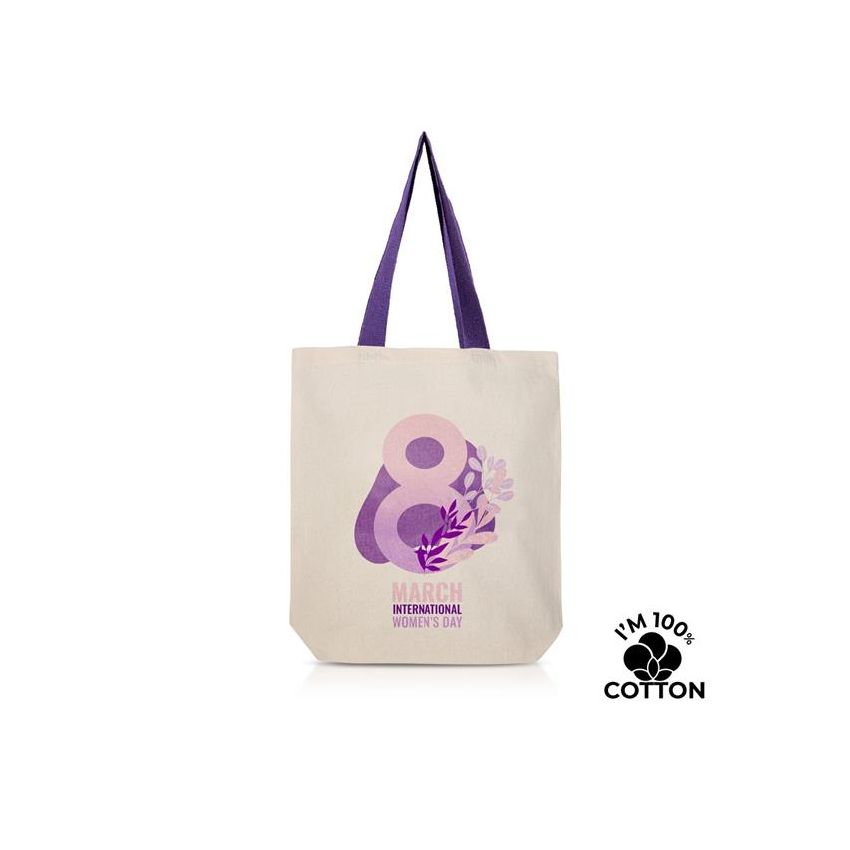 Chicotton Sac à anses longues 100% coton 180g