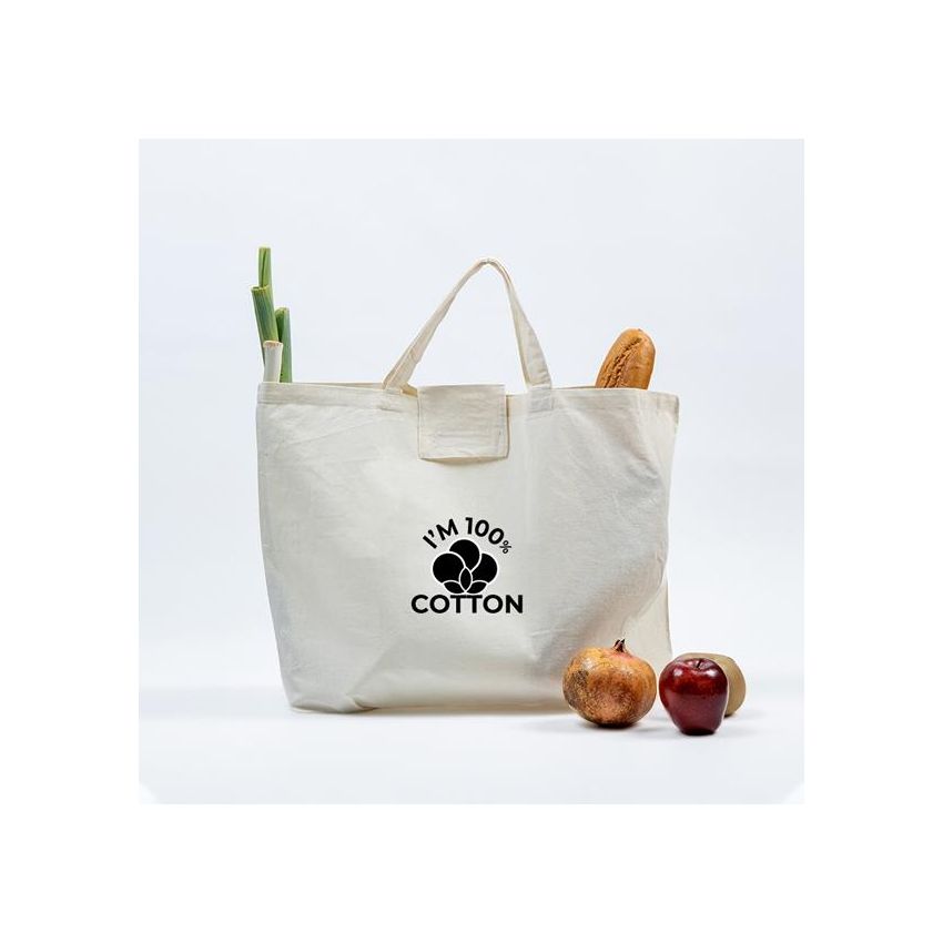 Cotfold Sac de courses 100% coton 110g, pliable
