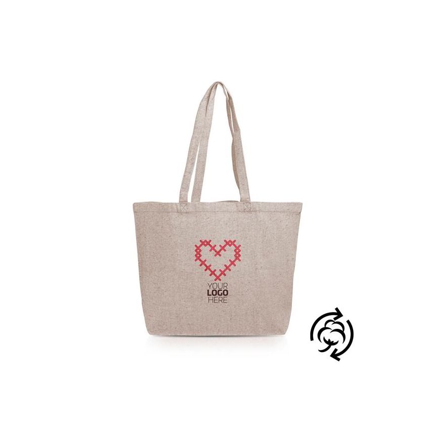 Belg Sac en coton recyclé 280 g/m² avec soufflet