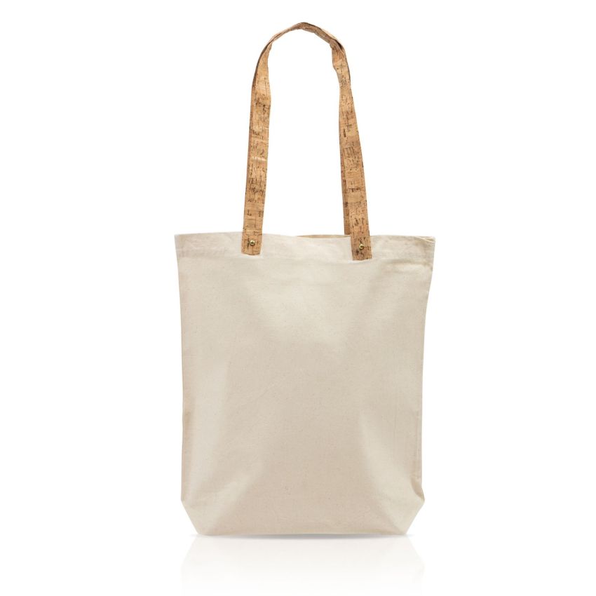 Natcork Sac en Coton avec poignées en liège