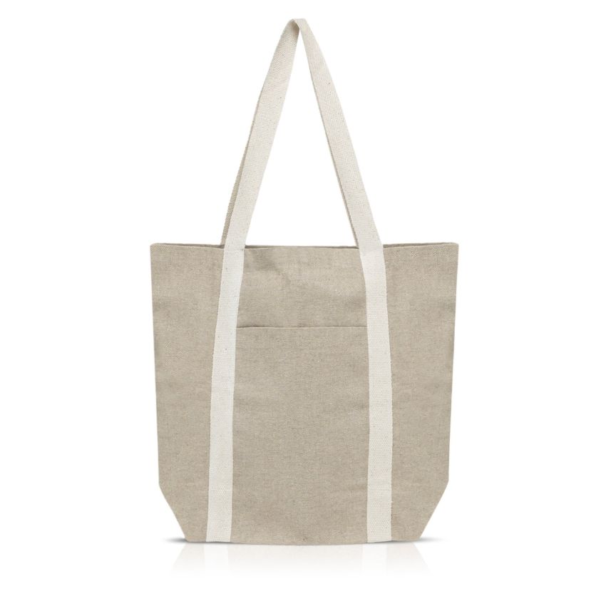 Dailybag Sac en coton recyclé avec poche extérieure