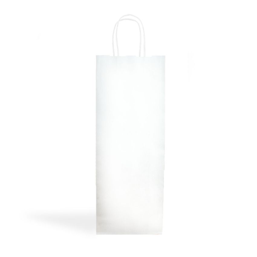 WKraft01 Sac en papier kraft 120g/m2 15X39X8cm - blanc