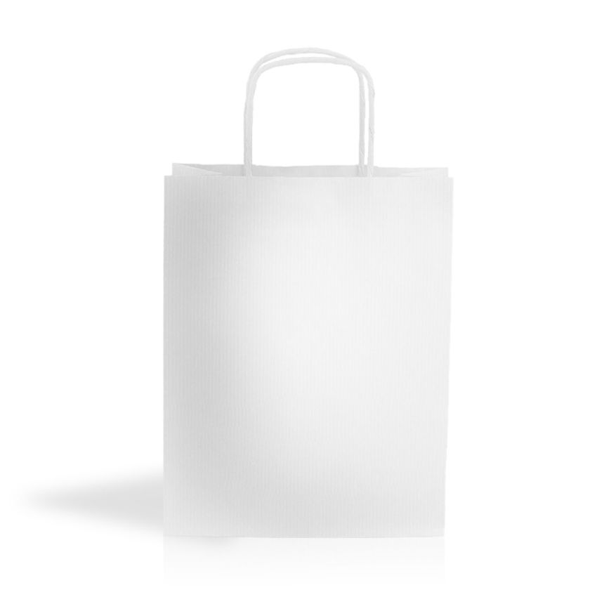 WKraft02 Sac papier kraft 90g/m2 18X24X8cm - blanc