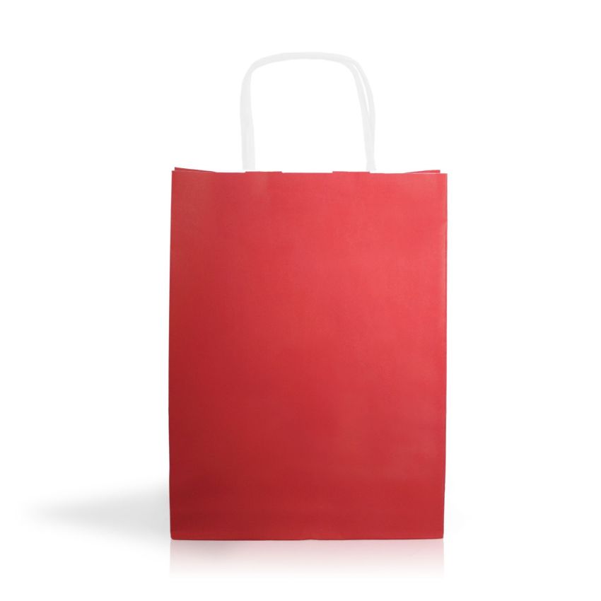 KraftColor01 Sac en papier kraft 90g/m2 18X24X8cm - couleurs