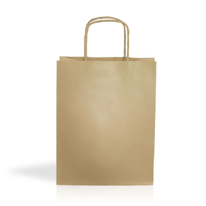 Kraft03 Sac en papier kraft 90g/m² 18x24x8cm