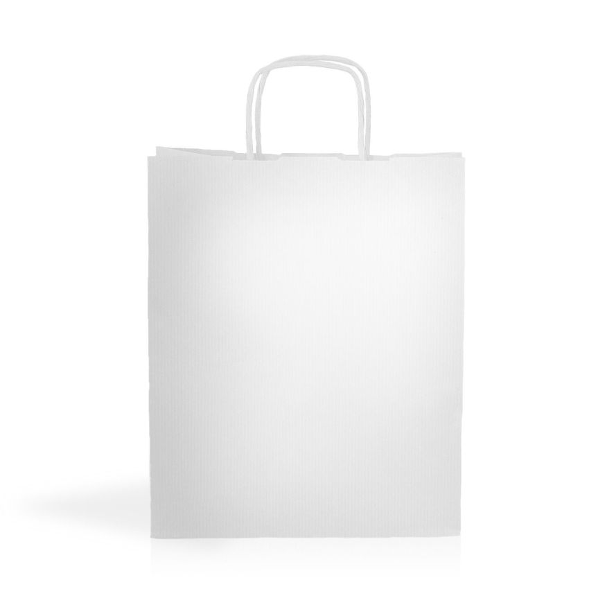 WKraft03 Sac papier kraft 90g/m2 22X27X10cm - blanc