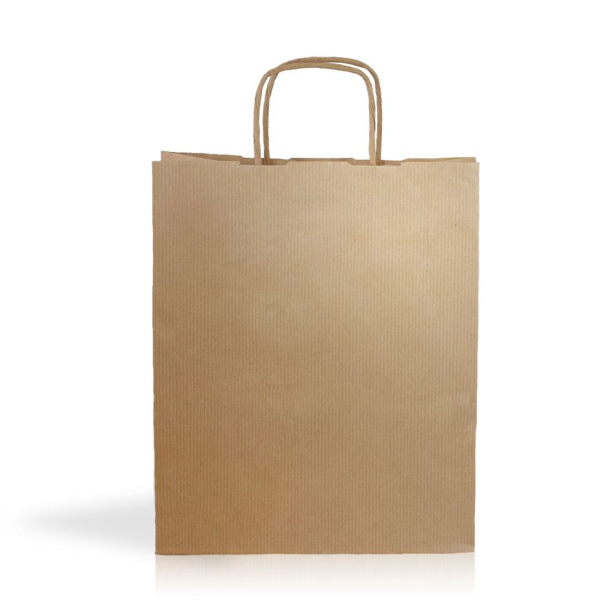 Kraft04 Sac en papier kraft 90g/m2 22X27X10cm