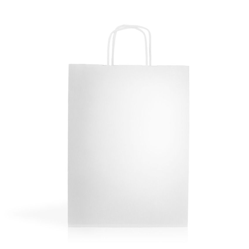 WKraft04 Sac papier kraft 90g/m2 24X32X11cm - blanc