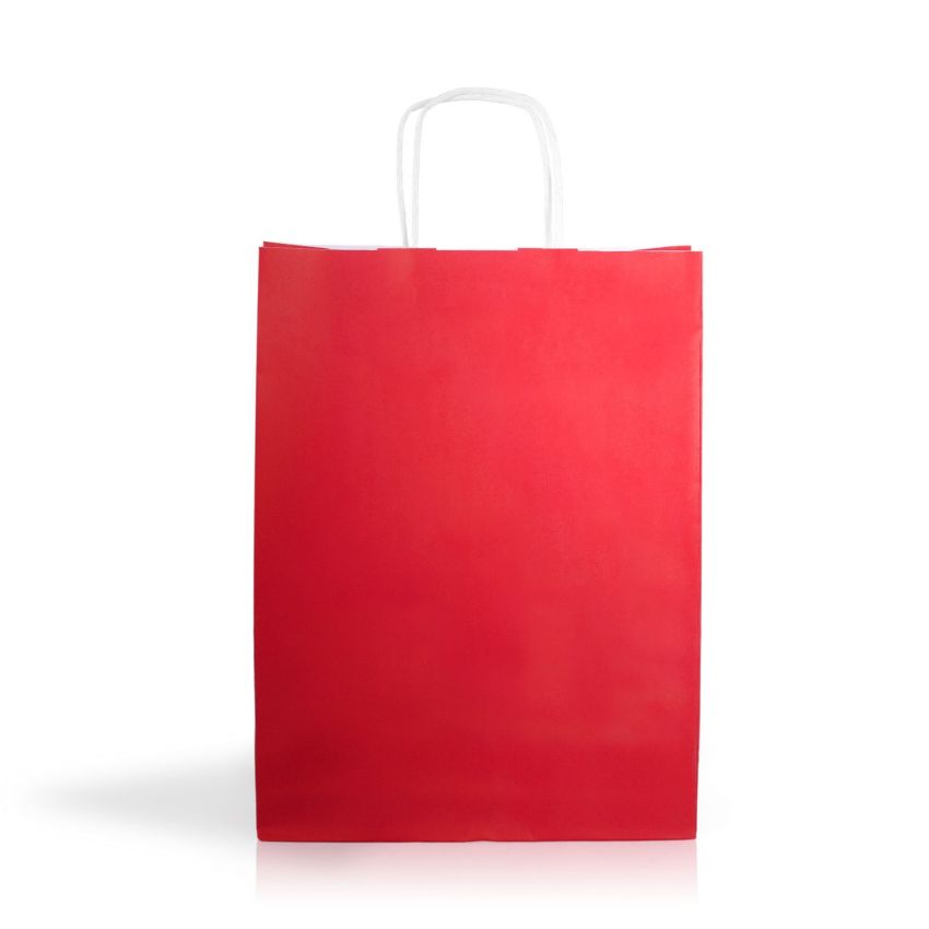 KraftColor02 Sac en papier kraft 90g/m2 24X32X11cm - couleurs