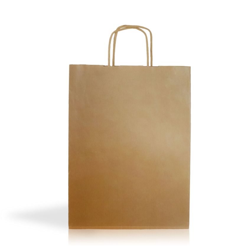 Kraft05 Sac en papier kraft 90g/m2 24X32X11cm