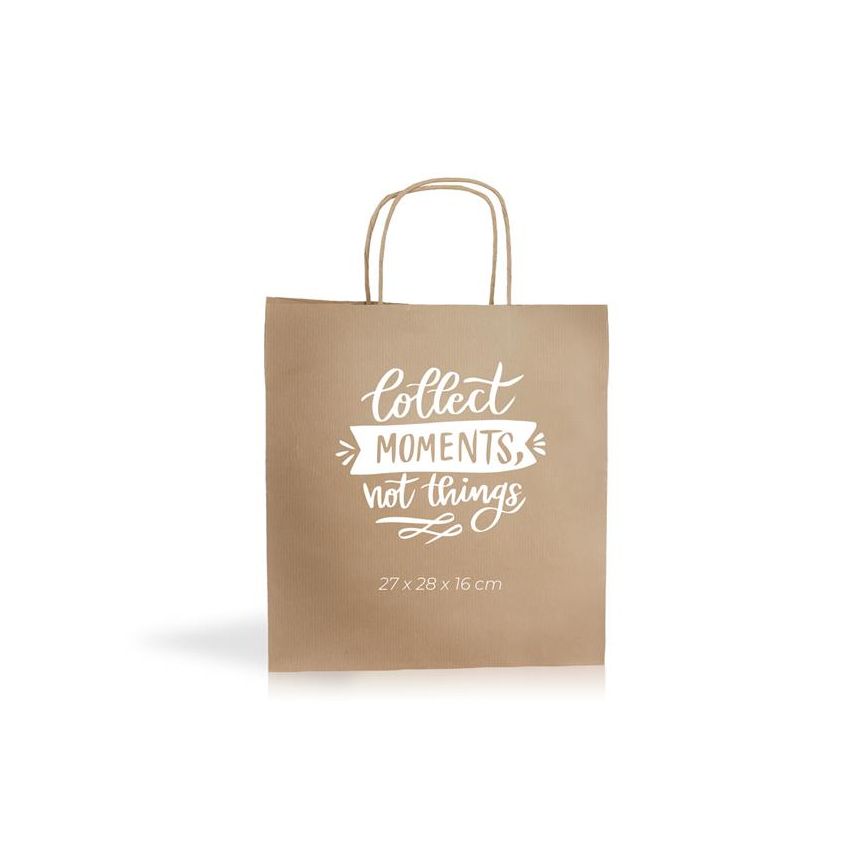Kraft06 Sac papier kraft 100g/m2 27X26X16cm