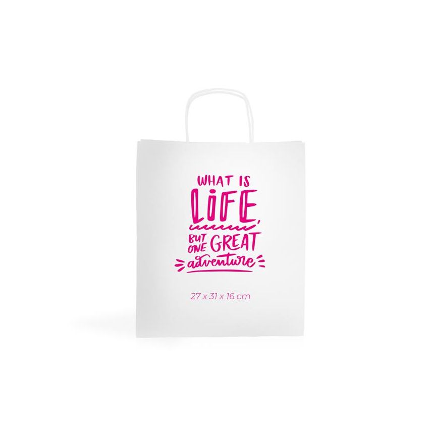 WKraft05 Sac en papier kraft 100g/m2 27X31X16cm - blanc
