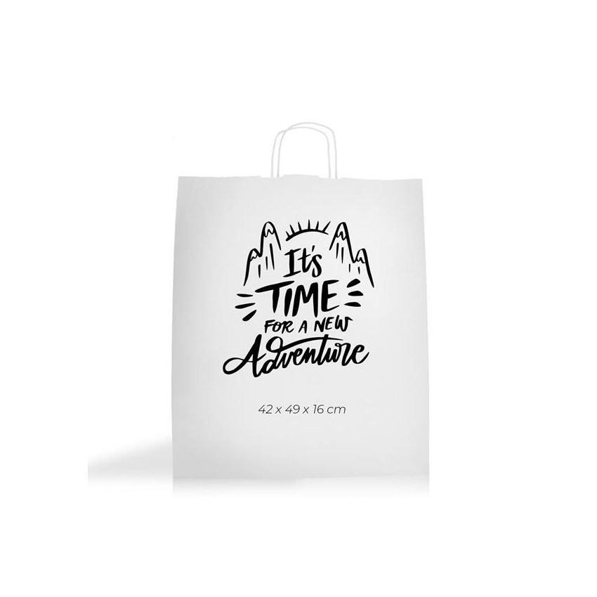 WKraft09 Sac en papier kraft 100g/m2 42X49X16cm - blanc