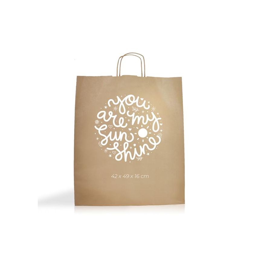 Kraft12 Sac en papier kraft 100g/m² 42x49x16cm