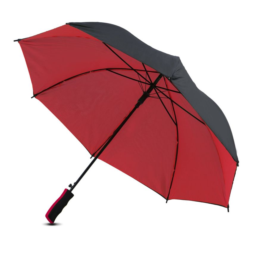 Birain Parapluie automatique en P-190T bicolore, avec poignée en EVA