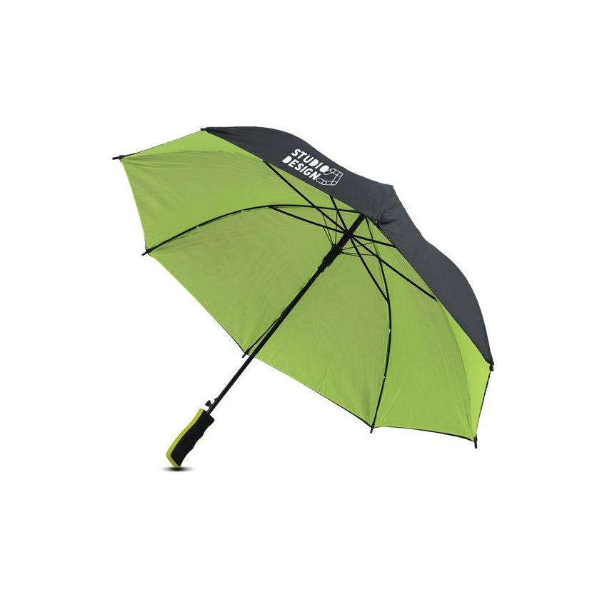 Birain Parapluie automatique en P-190T bicolore, avec poignée en EVA