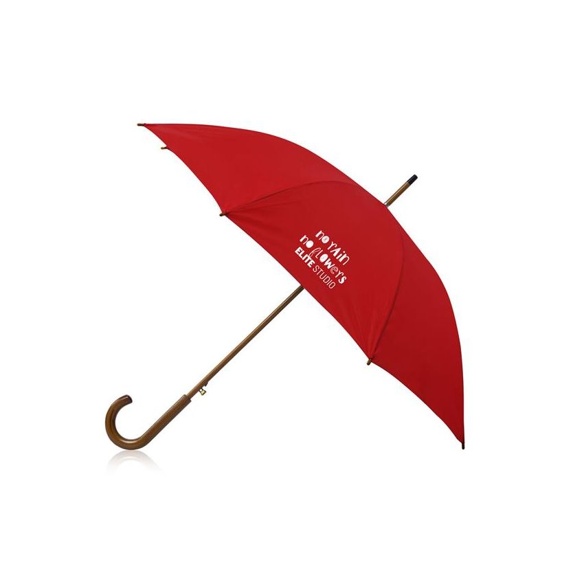 Woah Parapluie automatique, en P-190T, manche en bois