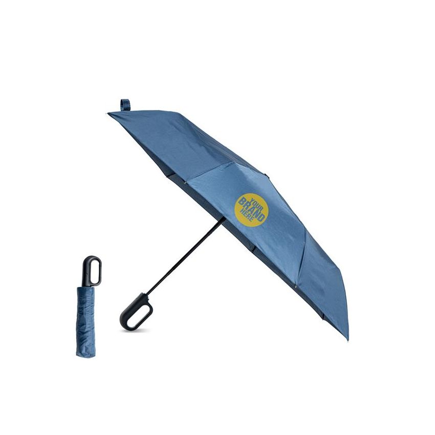 Parapluie rétractable avec poignée mousqueton