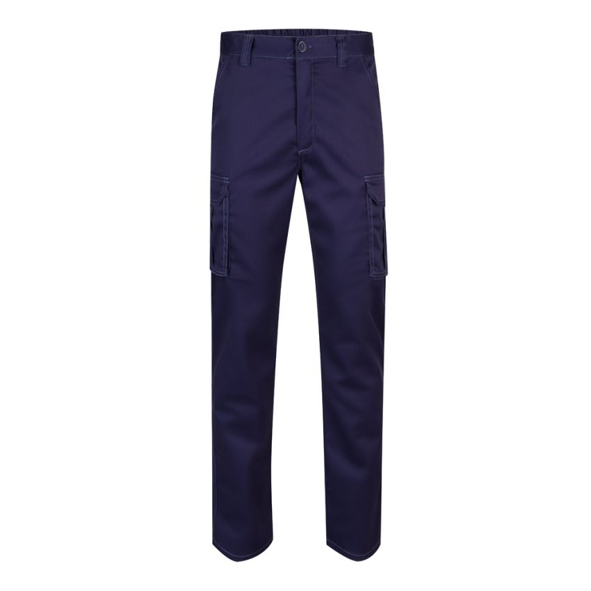 VL LUGH Pantalon stretch multi-poches (240g/m²) en coton (46%), EME (38%) et polyester (16%).