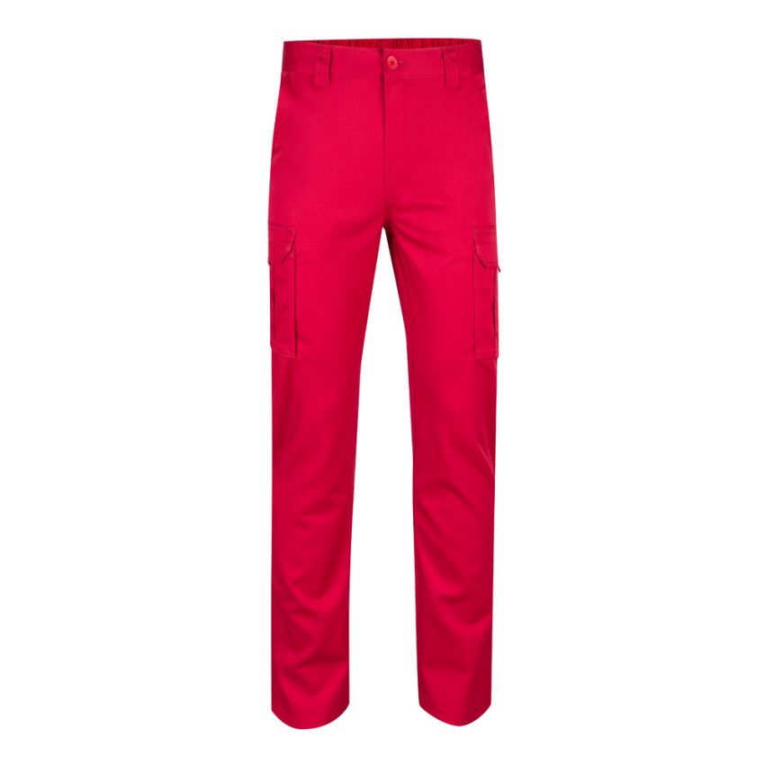 VL LUGH Pantalon stretch multi-poches (240g/m²) en coton (46%), EME (38%) et polyester (16%).