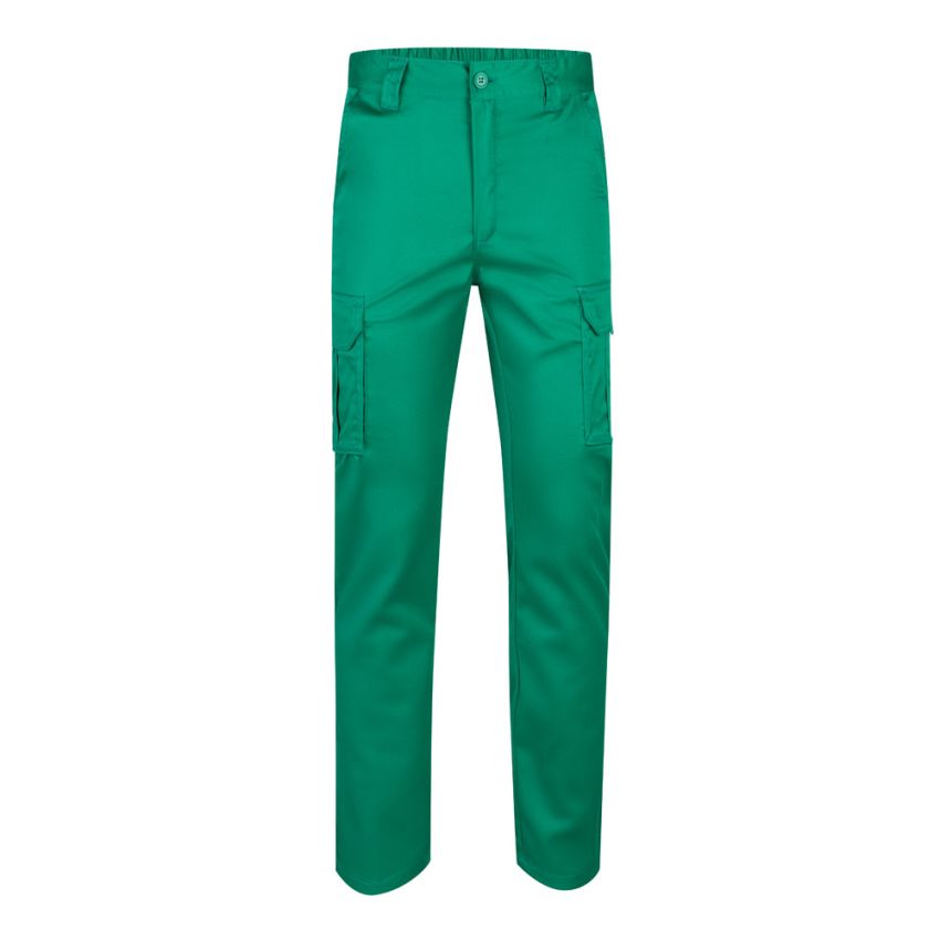VL LUGH Pantalon stretch multi-poches (240g/m²) en coton (46%), EME (38%) et polyester (16%).