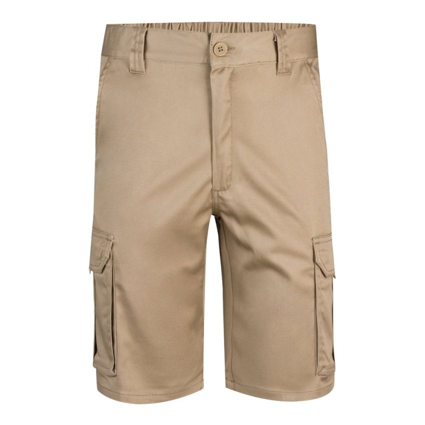 VL HEBE Bermudas stretch multipoches (240g/m²), en coton (46 %), EME (38 %) et polyester (16 %)