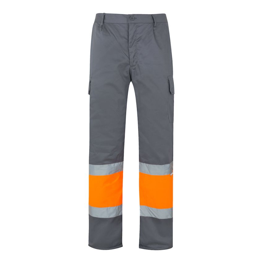 VL POSEIDON Pantalon bicolore en sergé multipoche (210g/m²), en coton (20%) et polyester (80%)