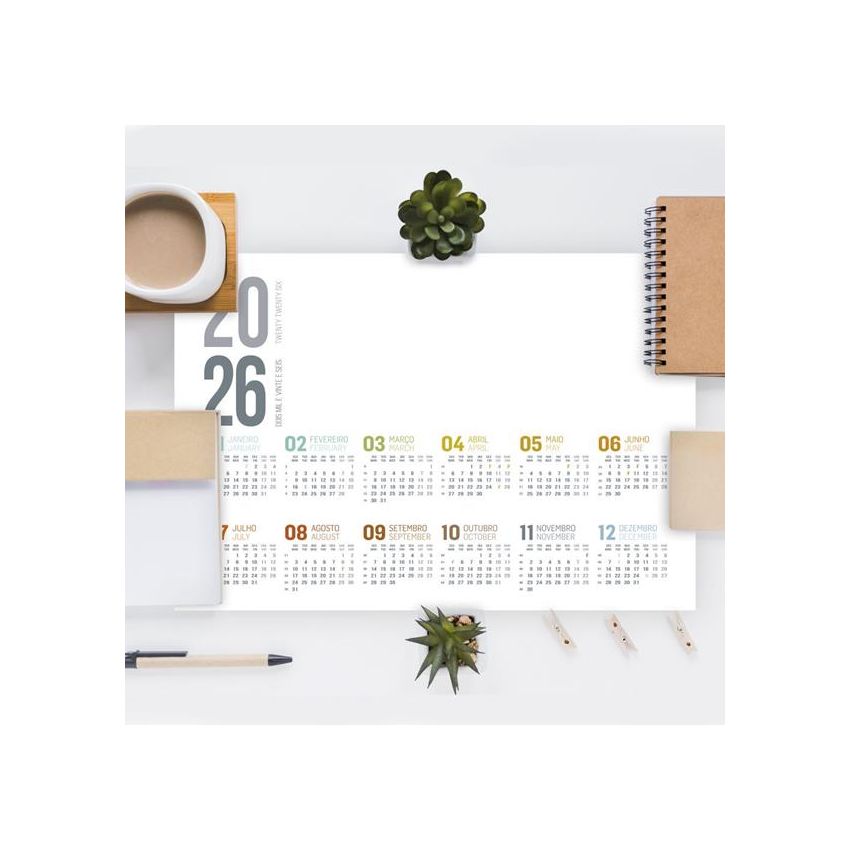 Planny Planificateur de secrétaire en PVC avec calendrier