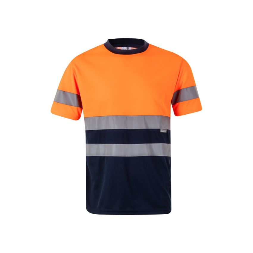T-shirt technique bicolore bird-eye VL BRAHMA (140g/m²), en polyester (100%).