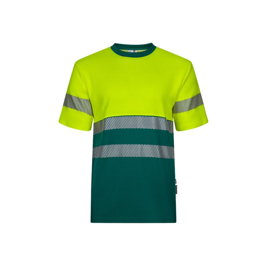 T-shirt bicolore piqué VL BASTET (150g/m²), en coton (55%) et polyester (45%).