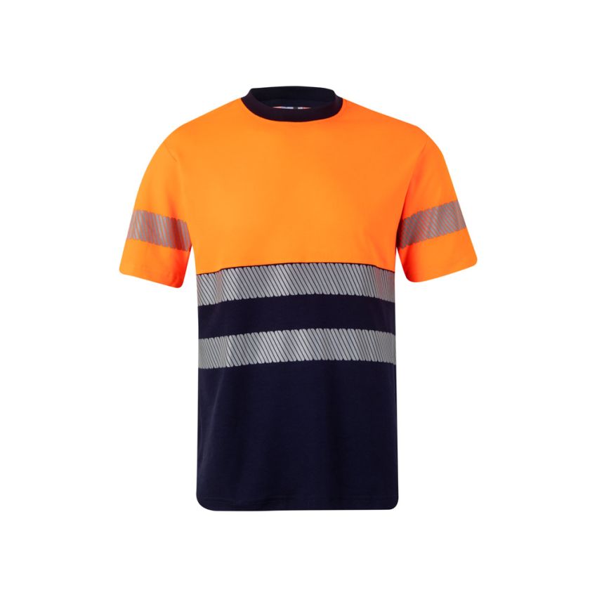 T-shirt bicolore piqué VL BASTET (150g/m²), en coton (55%) et polyester (45%).