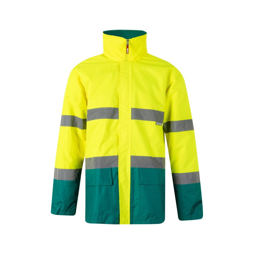 Parka bicolore VL THEMIS (190g/m²), en polyester (100%), avec revêtement en PU