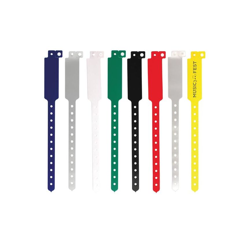 Leny Bracelet d'identification inviolable opaque en vinyle