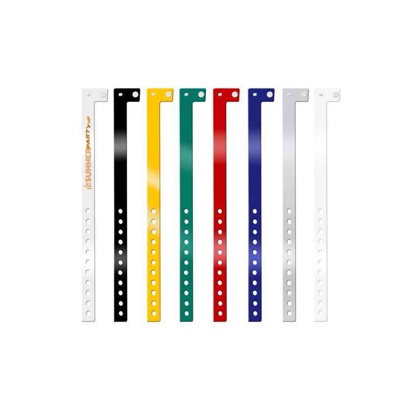 Div Bracelet d'identification inviolable en vinyle