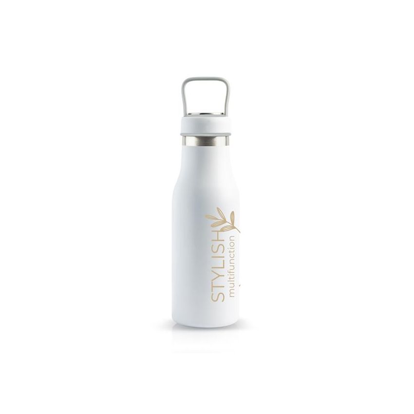 Liquiduo Bouteille isotherme 510 ml avec compartiment dans le couvercle