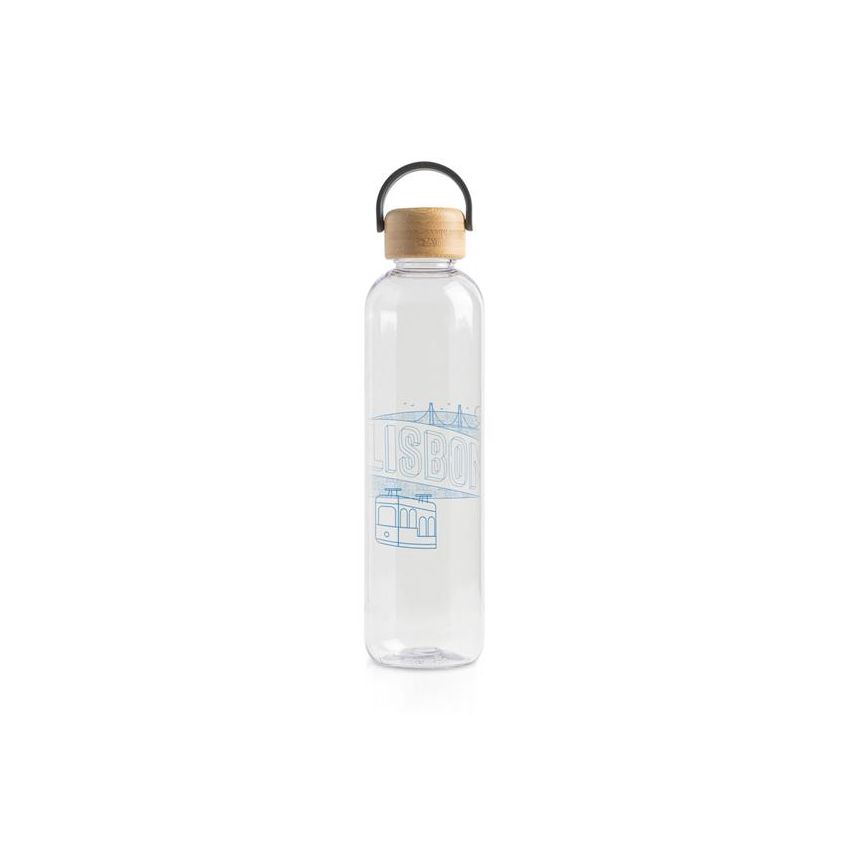 BTBottle Bouteille 1000ml en tritan avec bouchon en bambou