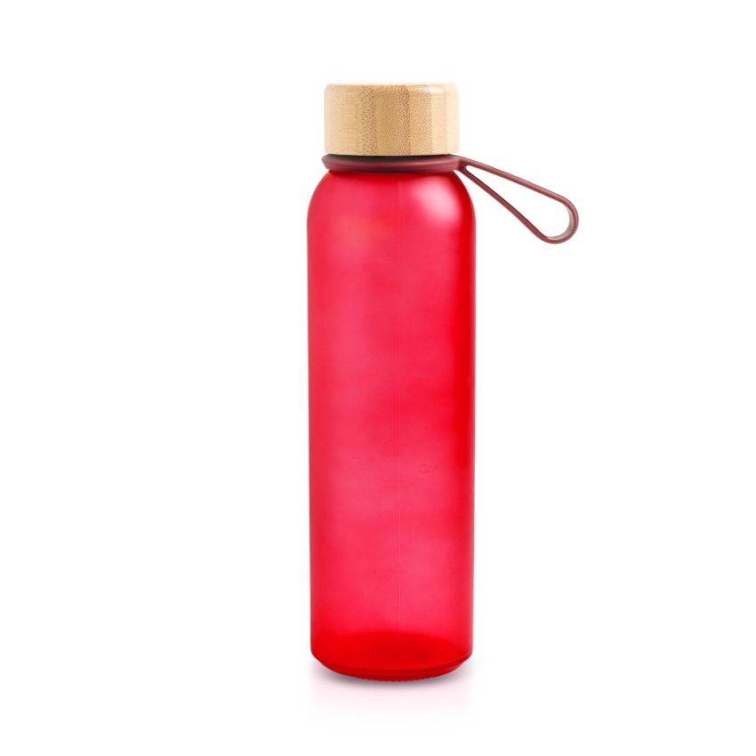Atlântida Bouteille en verre givré 500ml, avec poignée en silicone