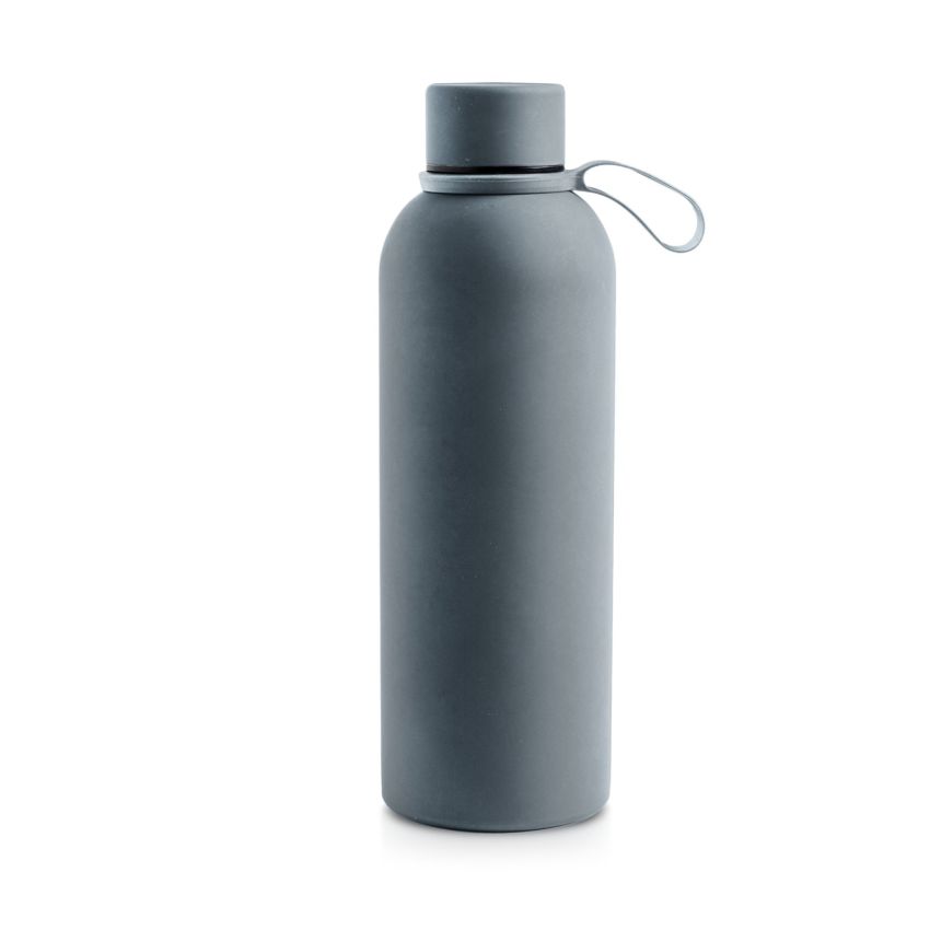 Bouteille isotherme 500ml avec revêtement en caoutchouc