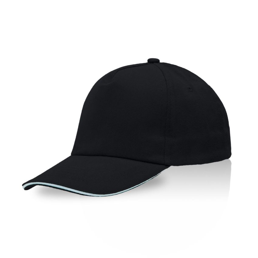 Zectra Casquette pour adulte, visière sandwich, en coton peigné